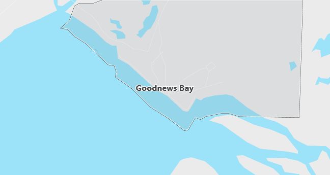 Map of Goodnews Bay, AK