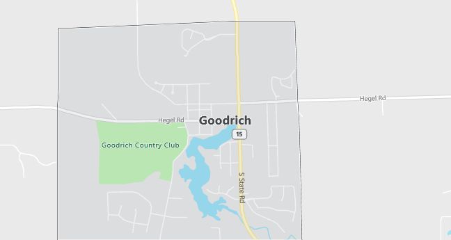 Map of Goodrich, MI