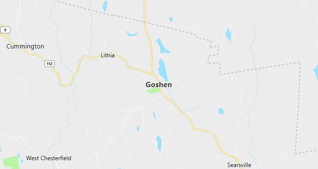 Map of Goshen, MA