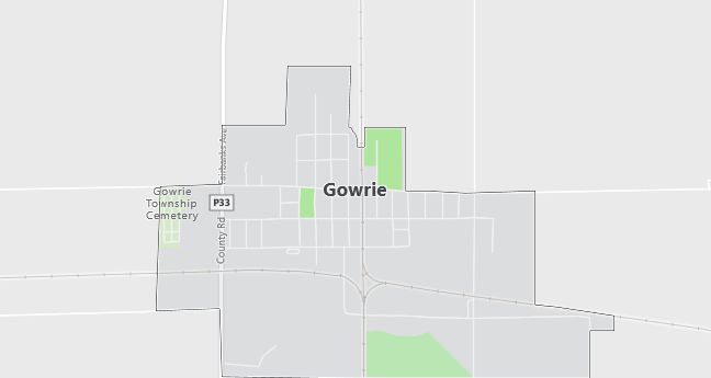 Map of Gowrie, IA