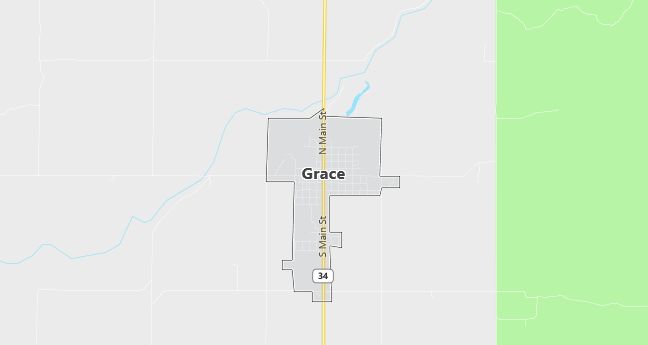 Map of Grace, ID