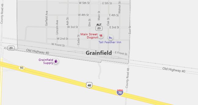 Map of Grainfield, KS