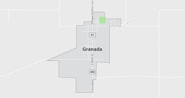 Map of Granada, MN