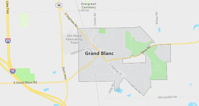 Map of Grand Blanc, MI