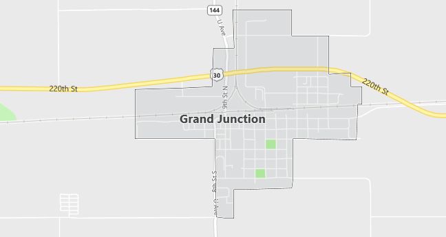 Map of Grand Junction, IA