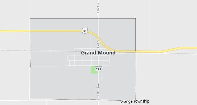 Map of Grand Mound, IA