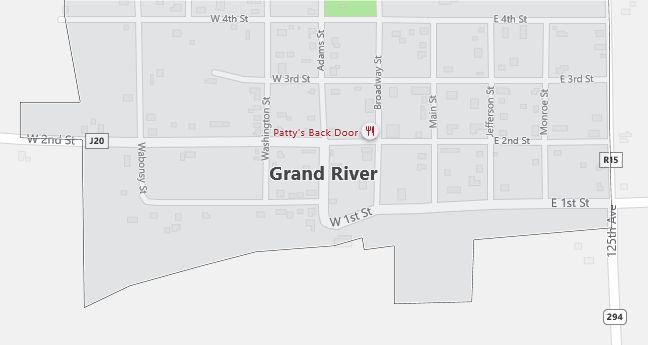 Map of Grand River, IA