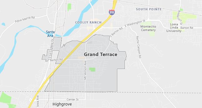 Map of Grand Terrace, CA