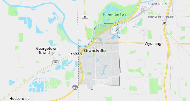 Map of Grandville, MI