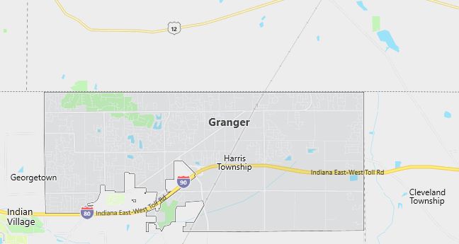 Map of Granger, IN