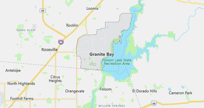 Map of Granite Bay, CA