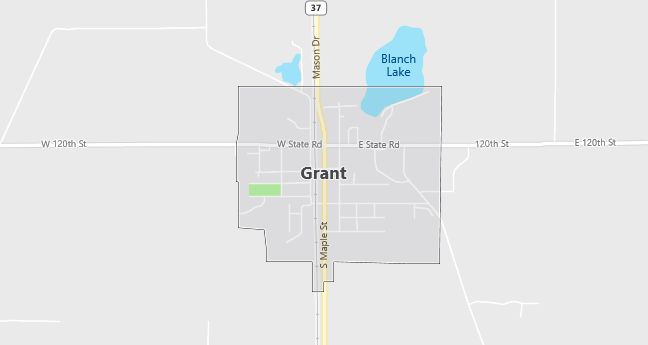 Map of Grant, MI