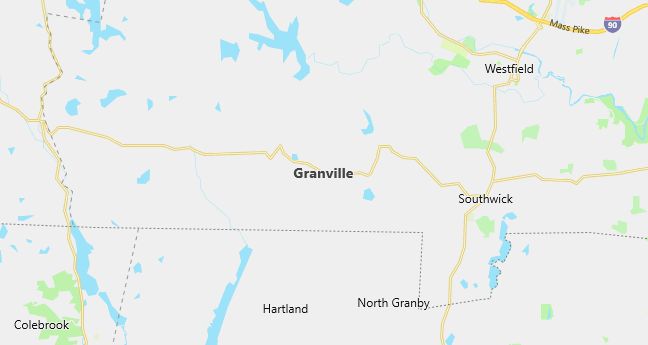 Map of Granville, MA