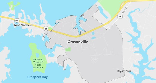 Map of Grasonville, MD