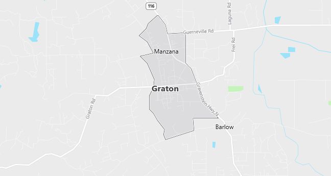 Map of Graton, CA