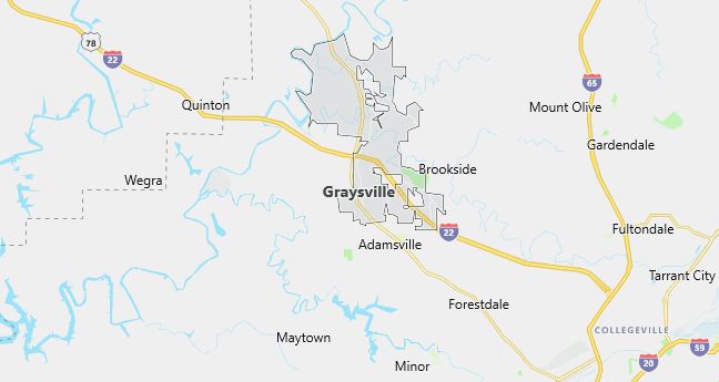 Map of Graysville, AL