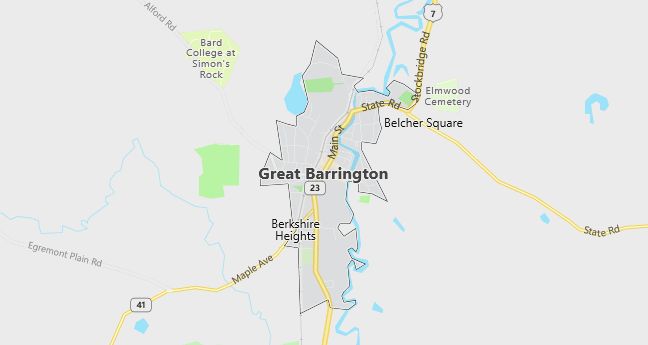 Map of Great Barrington, MA