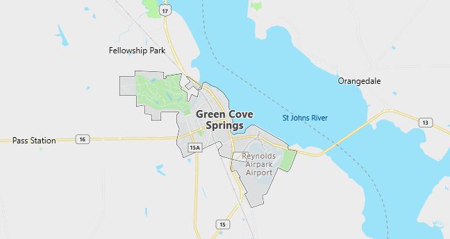 Map of Green Cove Springs, FL