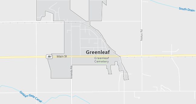 Map of Greenleaf, ID