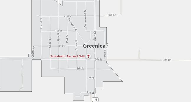 Map of Greenleaf, KS