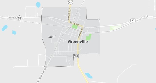 Map of Greenville, FL