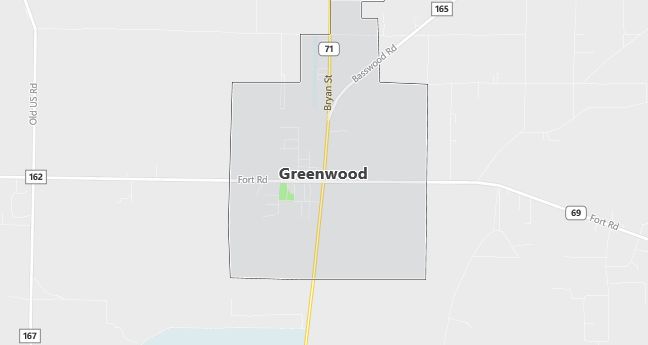 Map of Greenwood, FL