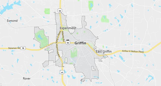 Map of Griffin, GA