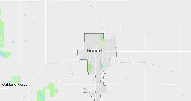 Map of Grinnell, IA