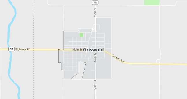 Map of Griswold, IA