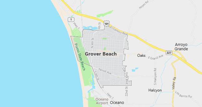 Map of Grover Beach, CA