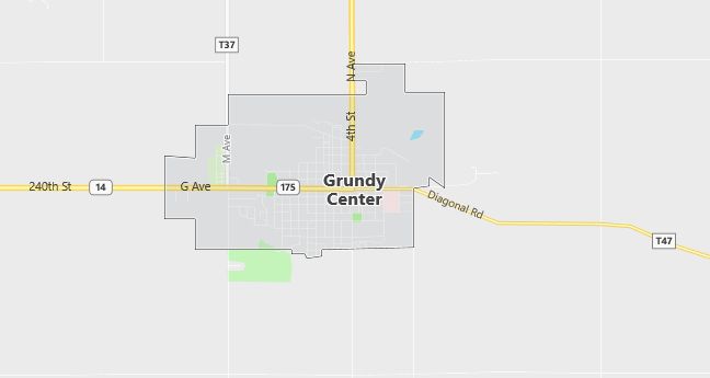 Map of Grundy Center, IA