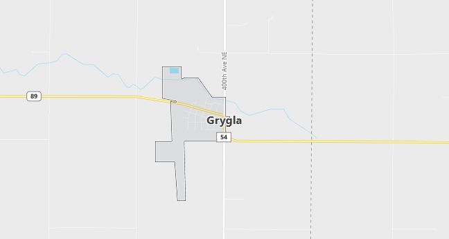 Map of Grygla, MN