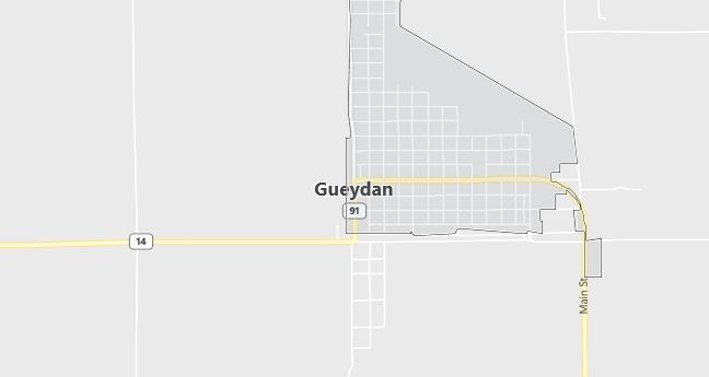 Map of Gueydan, LA