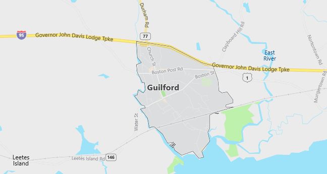 Map of Guilford, CT