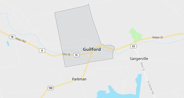 Map of Guilford, ME