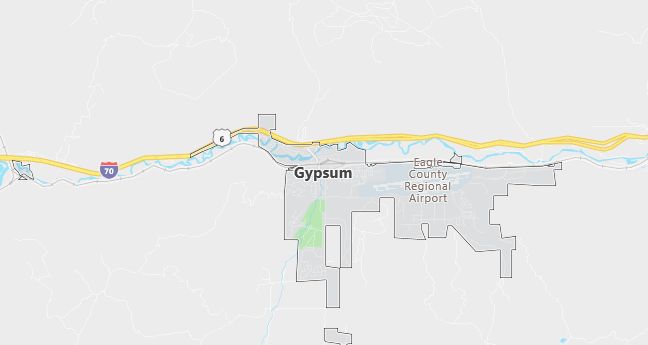 Map of Gypsum, CO