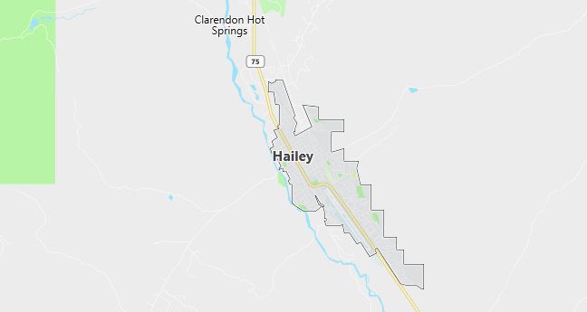 Map of Hailey, ID