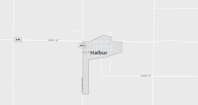 Map of Halbur, IA