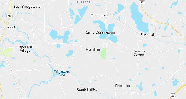 Map of Halifax, MA