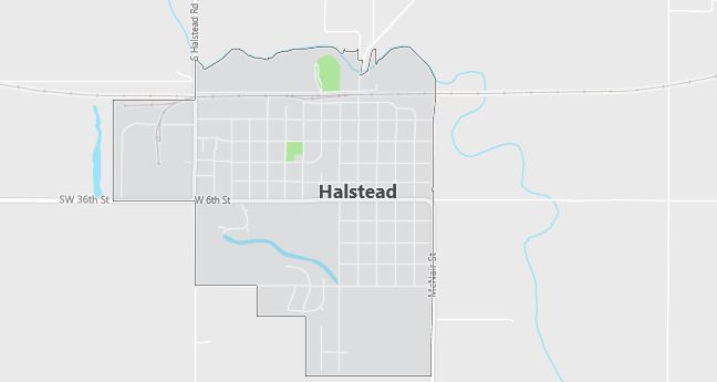 Map of Halstead, KS