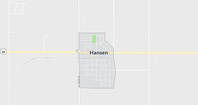 Map of Hansen, ID