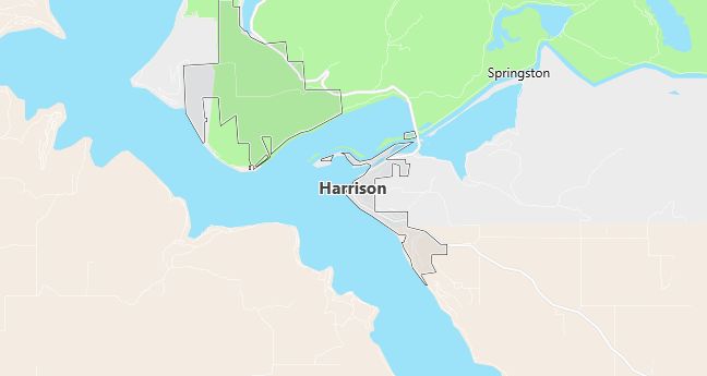 Map of Harrison, ID