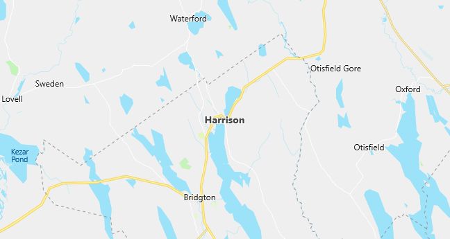 Map of Harrison, ME