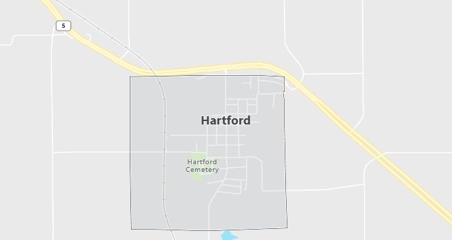 Map of Hartford, IA