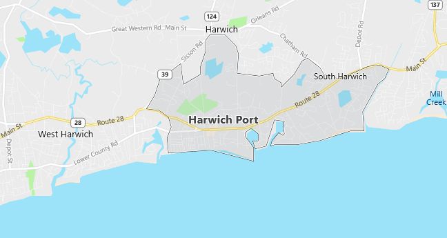 Map of Harwich Port, MA