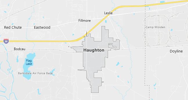 Map of Haughton, LA