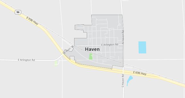 Map of Haven, KS