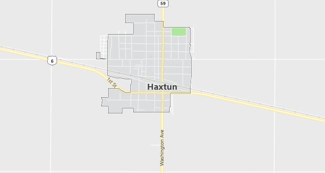 Map of Haxtun, CO