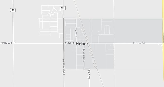 Map of Heber, CA