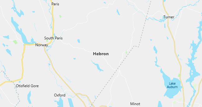 Map of Hebron, ME